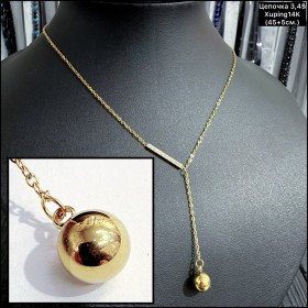 Цепочки Xuping14К 10274 (45+5см.) «галстук»